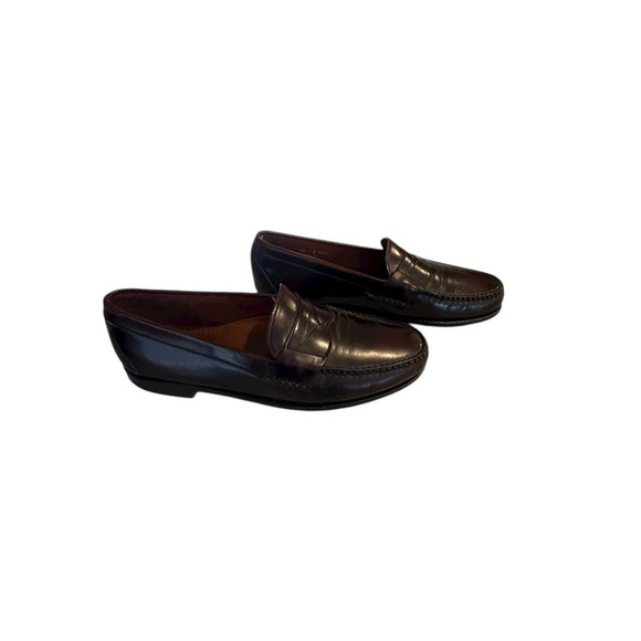Allen Edmonds Men’s Dark Burgundy Leather Penny Loafers Size 11.5 D + Shoe Trees main image 11